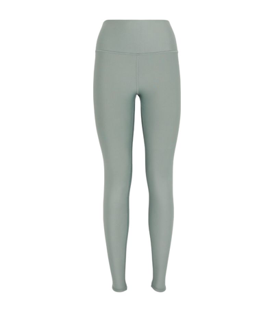 Alo Yoga High Waist Airlift Brushed Legging In Cosmic Grey