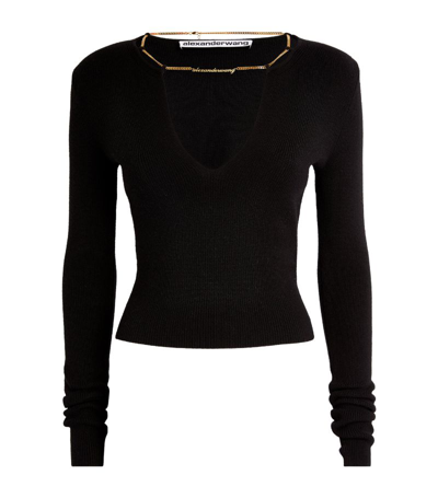 Alexander Wang Chain-detail Sweater In Black
