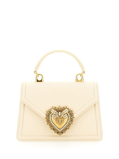 Dolce & Gabbana Small Devotion Handbag In White
