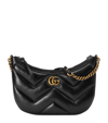 GUCCI SMALL LEATHER GG MARMONT SHOULDER BAG