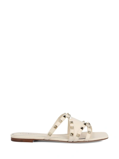 Valentino Garavani Sandals In Light Ivory