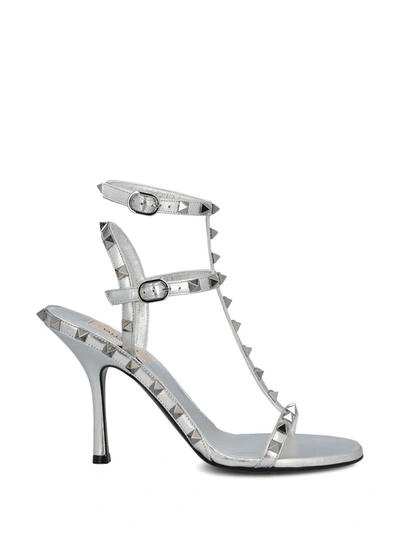 Valentino Garavani Sandals In Silver
