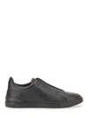 ZEGNA ZEGNA LOW TOP SNEAKER WITH TRIPLE STITCH