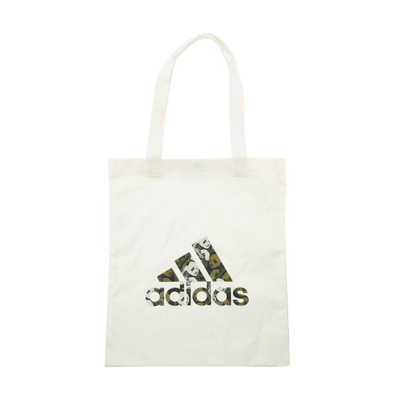 Adidas Originals 大容量便携女包手提包运动休闲单肩包挎包购物袋 In White