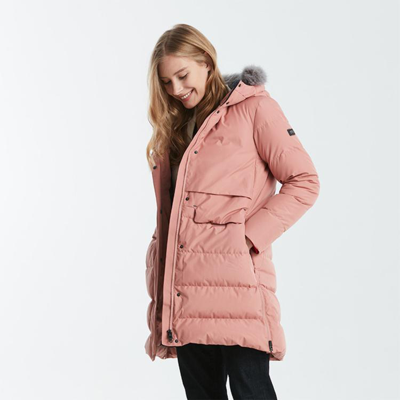 Aigle 艾高冬季女士gtx Inf防风保暖中长款户外羽绒服外套 In Pink