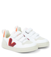 VEJA V-10 LEATHER AND SUEDE SNEAKERS