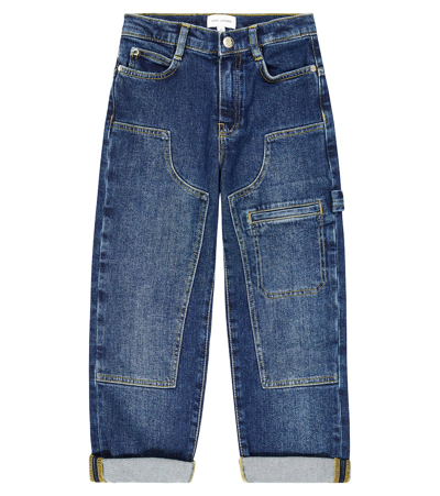 Marc Jacobs Kids' Cargo Jeans In Blue