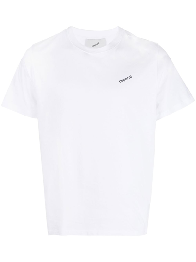 Coperni Logo Cotton T-shirt In White