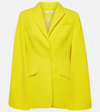 SAFIYAA HADLEY CAPED CRÊPE BLAZER