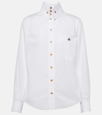 Vivienne Westwood Classic Krall Cotton Shirt In White