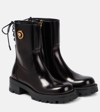 VERSACE ALIA LEATHER ANKLE BOOTS