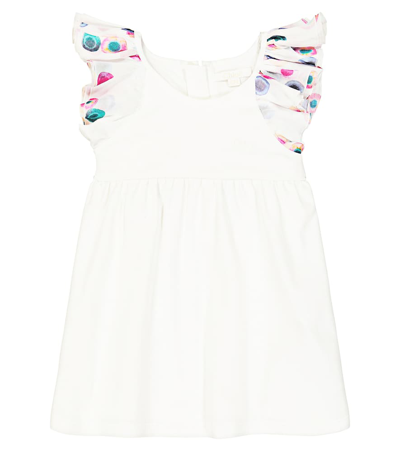 Chloé Kids' Baby Embroidered Cotton Dress In White