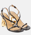 JW ANDERSON JW BUBBLE HEEL LEATHER SANDALS