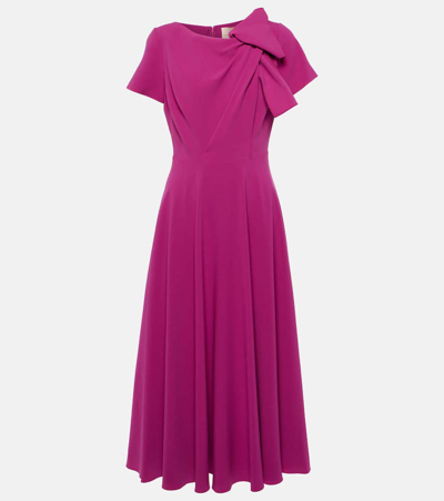 Roksanda Bow-detail Midi Dress In Pink