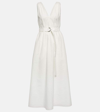 Brunello Cucinelli Women Poplin Dress In White
