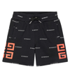 Givenchy Logo Cotton-blend Jersey Shorts In Black