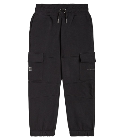 Givenchy Kids' Cotton-blend Jersey Cargo Pants In Back