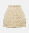 BURBERRY QUILTED HIGH-RISE MINISKIRT