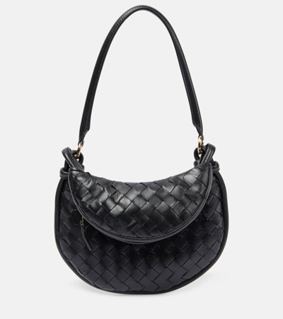 Bottega Veneta Schultertasche Gemelli Small Aus Leder In Black
