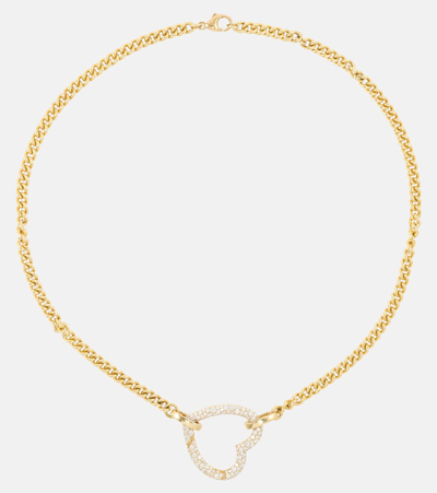 Robinson Pelham Identity 18kt Gold Necklace And Pendant Set With Diamonds