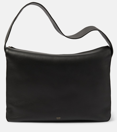 Khaite Elena Large Leather Shoulder Bag In Black