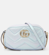 GUCCI GG MARMONT SMALL LEATHER SHOULDER BAG