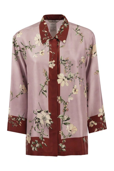 'S MAX MARA 'S MAX MARA FASHION - PATTERNED SILK SHIRT