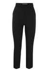 Max Mara High Waist Slim Fit Trousers In Black