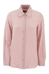 Weekend Max Mara Buttoned Long-sleeved Shirt In Pink