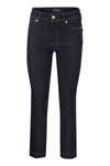 Sportmax Record - Perfect Fit Flared Trousers In Dark Denim