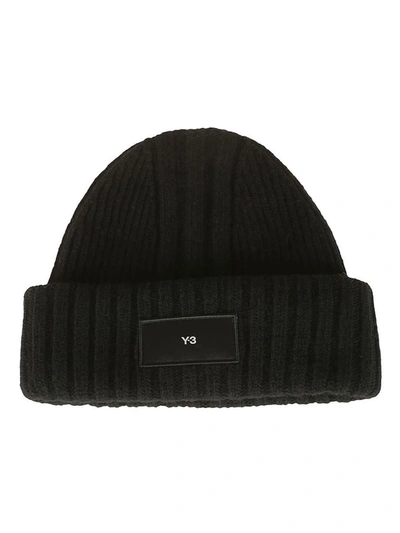 Y-3 Knit Beanie Hat In Black