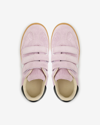 Isabel Marant Beth Mixed Leather Triple-grip Sneakers In Rosa