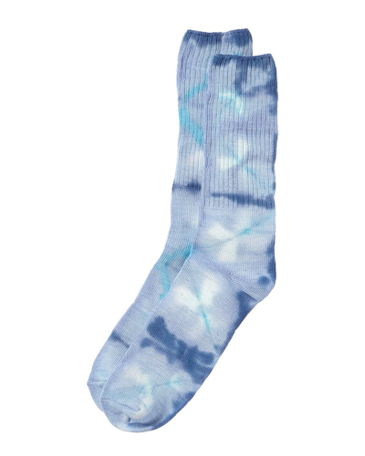 Alex Mill The Hand-dyed Project Socks In Blue