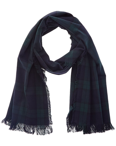 Alex Mill Tartan Scarf In Blue