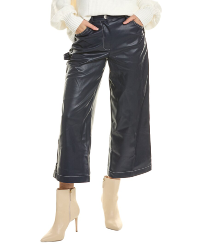 Staud Cropped Domino Pant In Blue