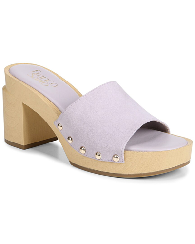 Franco Sarto Capri-clog Slide Sandals Women's Shoes In Purple