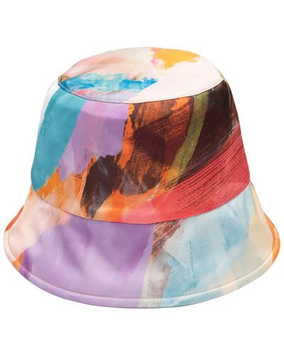 Eugenia Kim Yuki Multicolor Brushstroke Bucket Hat In Beige