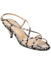 THEORY THEORY STRAPPY PYTHON-EMBOSSED LEATHER SANDAL