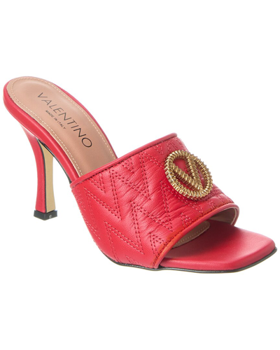 Valentino By Mario Valentino Venere Leather Sandal In Red