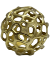 Sagebrook Home 6in Cut-out Metal Orb In Gold