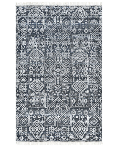 Solo Rugs Palace Hand-knotted Wool Rug In Navy