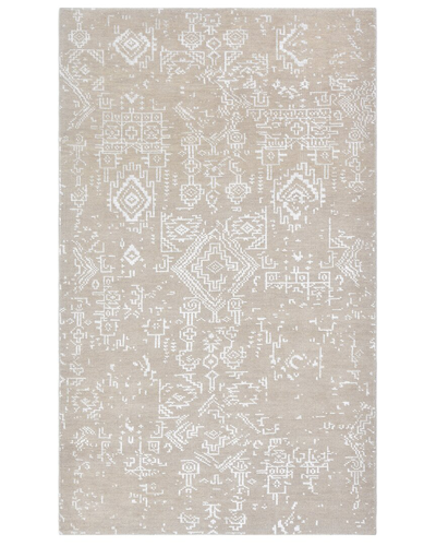 Solo Rugs Transitional Hand-knotted Wool Rug In Sand