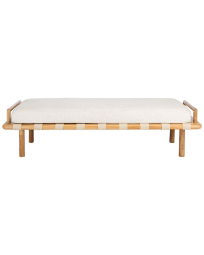 Safavieh Couture Constantine Teak Bench In Natural