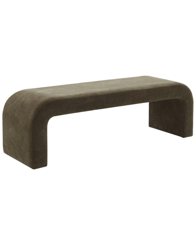 Safavieh Couture Caralynn Upholstered Bench In Brown