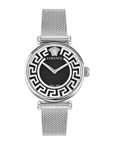 Versace Greca Chic Bracelet Watch In Silver
