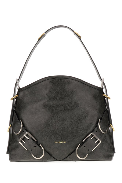 Givenchy Medium Voyou Boyfriend Leather Hobo Bag In Black