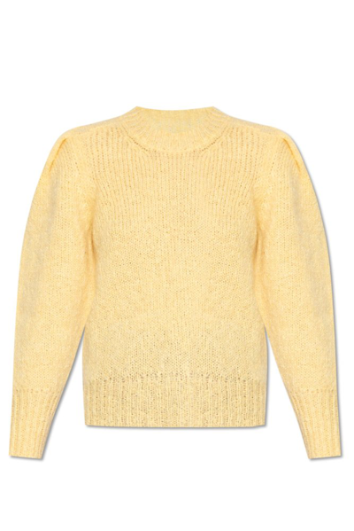 Isabel Marant Emma Crewneck Knitted Jumper In Yellow