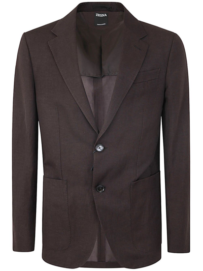 Zegna Summer Jacket Trophy Clothing In Brown