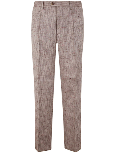 Etro Single Pleat Trousers Clothing In Brown