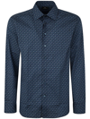 Etro Paisley-patterned Long Sleeve Shirt With Classic Collar In Blue